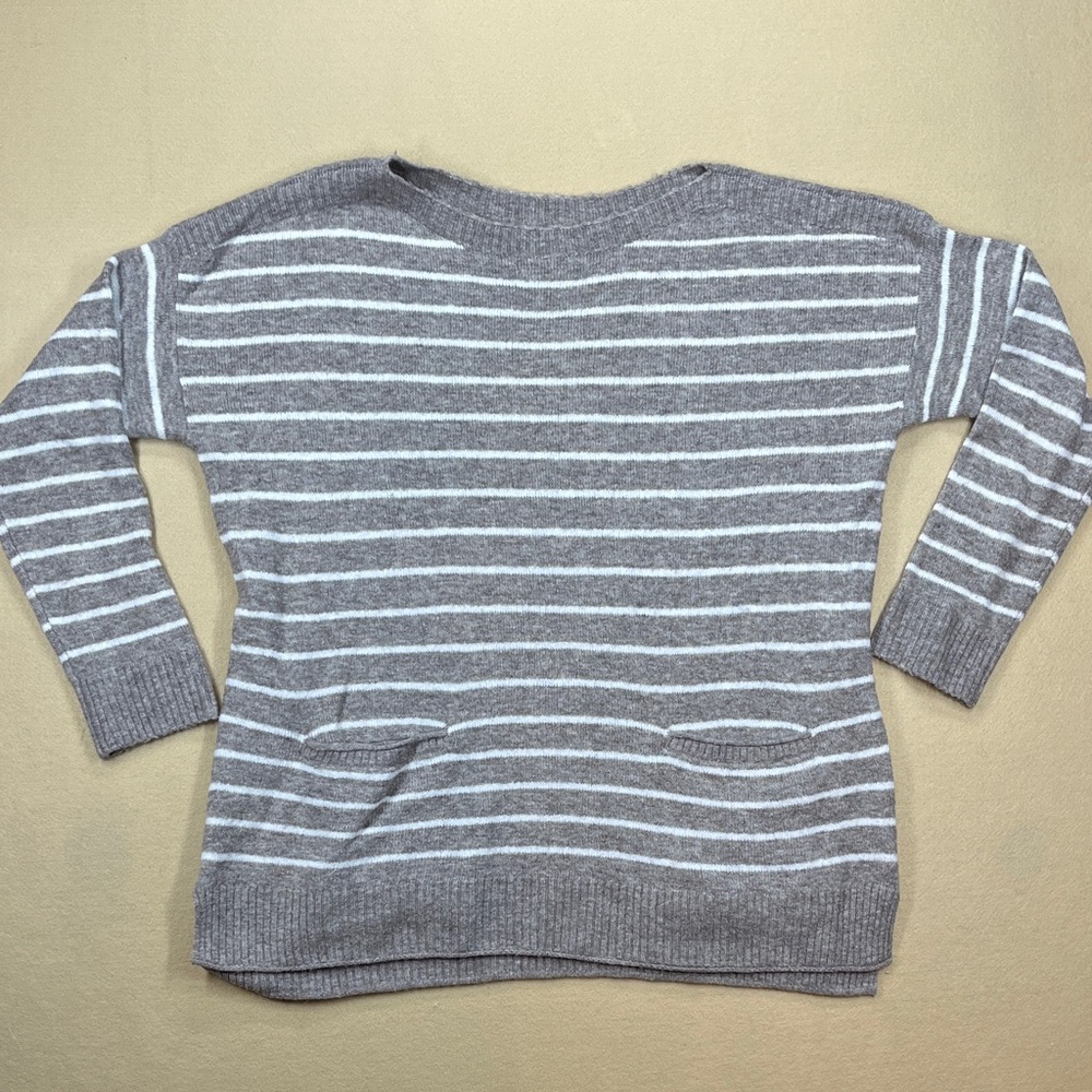 Abercrombie Striped Sweater with Pockets